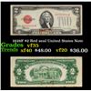 Image 1 : 1928F $2 Red seal United States Note Grades vf++