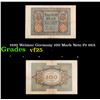 Image 1 : 1920 Weimar Germany 100 Mark Note P# 69A Grades vf+