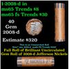 Image 1 : Shotgun Jefferson 5c roll, 2008-d 40 pcs Vintage Bank Wrapper