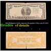 1942 Philippines Under japanese Occupation 5 Peso note P# 107A Grades vf details