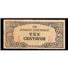 Image 2 : 1942 Philippines Under Japanese occupation 10 Centavo Note P# 104B Grades vf+