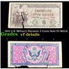 1951 U.S. Military Payment 5 Cents Note P# M22A Grades vf details