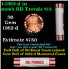 Image 1 : Shotgun Lincoln 1c roll, 1982-d 50 pcs Steel-Strong Wrapper.