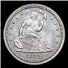 Image 2 : ***Auction Highlight*** 1839-p No Drapery Seated Liberty Quarter 25c Graded ms63+ BY SEGS (fc)