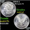 Image 1 : 1884-o Morgan Dollar $1 Grades Choice Unc PL