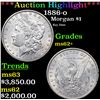Image 1 : ***Auction Highlight*** 1886-o Morgan Dollar $1 Graded Select Unc By USCG (fc)