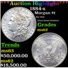 Image 1 : ***Auction Highlight*** 1884-s Morgan Dollar $1 Grades Select Unc (fc)