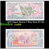 Image 1 : 1978 Upper Korea 1 Won Note P# 18c Grades Gem+ CU