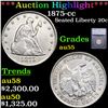 ***Auction Highlight*** 1875-cc Twenty Cent Piece 20c Graded au55 By SEGS (fc)