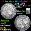 Image 1 : ***Auction Highlight*** 1820 Lg 0 Capped Bust Dime 10c Graded ms62+ By SEGS (fc)