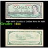 1954-1973 Canada 1 Dollar Note P# 75B Grades vf++