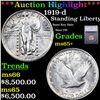 ***Auction Highlight*** 1919-d Standing Liberty Quarter 25c Graded ms65+ BY SEGS (fc)