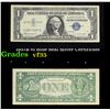 1957B $1 Blue Seal Silver Certificate Grades vf++