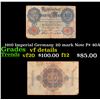 1910 Imperial Germany 20 mark Note P# 40A Grades vf details