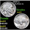 Image 1 : 1937-s Buffalo Nickel 5c Grades Select Unc