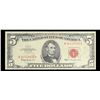 Image 2 : 1963 $5 Red seal United States Note Grades vf++