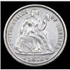 Image 2 : ***Auction Highlight*** 1873 arrow at Date  Seated Liberty Dime 10c Graded Select+ Unc By USCG (fc)