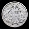 Image 3 : ***Auction Highlight*** 1873 arrow at Date  Seated Liberty Dime 10c Graded Select+ Unc By USCG (fc)