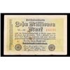 Image 2 : 1923 Weimar Germany 10 Millioene Mark P# 106C Grades vf++
