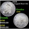 Image 1 : 1818 Capped Bust Half Dollar 50c Grades xf