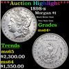 ***Auction Highlight*** 1898-s Morgan Dollar $1 Graded Choice+ Unc BY USCG (fc)