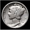 Image 2 : 1921-p Mercury Dime 10c Grades vg+