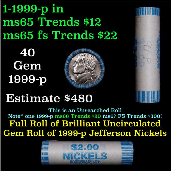 Shotgun Jefferson 5c roll, 1999-p 40 pcs String & Son Wrapper