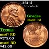 1951-d Lincoln Cent 1c Grades GEM++ RD