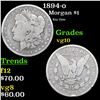 1894-o Morgan Dollar $1 Grades vg+