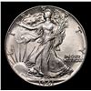 Image 2 : 1941-p Walking Liberty Half Dollar 50c Grades Choice AU/BU Slider