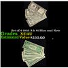 Image 1 : Set of 9 1935 A-h $1 Blue seal Note Grades xf/AU