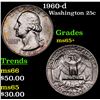 Image 1 : 1960-d Washington Quarter 25c Grades GEM+ Unc