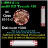 Image 1 : Shotgun Lincoln 1c roll, 1994-d 50 pcs Steel-Strong Wrapper.