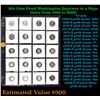 Image 1 : Huge Liifetime Collection - Too Many Coins To Auction Individually - This Lot is For One Page of 20 