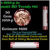 Image 1 : Shotgun Lincoln 1c roll, 1959-p 50 pcs Steel-Strong Wrapper.