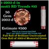 Image 1 : Shotgun Lincoln 1c roll, 2002-d 50 pcs Steel-Strong Wrapper.
