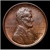Image 2 : 1909-p Lincoln Cent 1c Grades GEM Unc RB