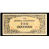 Image 2 : 1942 Philippines Under Japanese Occupation 10 Centavos Note P# 104A Grades vf+