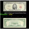 Image 1 : 1963 $5 Red seal United States Note Grades vf++