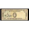 Image 2 : 1943 Philippines Under Japanese Occupation 5 Peso Note P# 110A Grades vf+