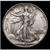 Image 2 : 1941-d Walking Liberty Half Dollar 50c Grades Select+ Unc