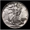 Image 2 : 1942-p Walking Liberty Half Dollar 50c Grades Choice Unc