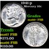 Image 1 : 1941-p Mercury Dime 10c Grades GEM++ FSB