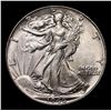 Image 2 : 1946-p Walking Liberty Half Dollar 50c Grades Choice Unc