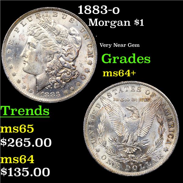 1883-o Morgan Dollar $1 Grades Choice+ Unc
