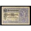 Image 3 : 1917 Imperial Germany 5 Mark Note P# 56A Grades vf++