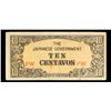 Image 2 : 1942 Philippines Under Japanese Occupation 10 Centavos Note P# 104A Grades vf++