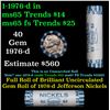 Image 1 : Shotgun Jefferson 5c roll, 1976-d 40 pcs SealStrong Wrapper