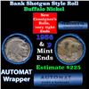Image 1 : Buffalo Nickel Shotgun Roll in Old Bank Style 'Abbott Coin Counter & Automat' Wrapper 1936 & p Mint 