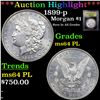 Image 1 : ***Auction Highlight*** 1899-p Morgan Dollar $1 Graded Choice Unc PL By USCG (fc)